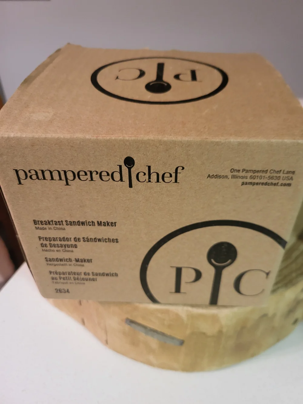 NIB Pampered Chef BREAKFAST SANDWICH MAKER #2634 Microwave Safe - NEW